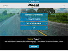 Tablet Screenshot of mcleodsoftware.com